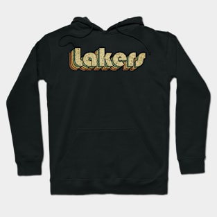 Lakers // Vintage Rainbow Typography Style // 70s Hoodie